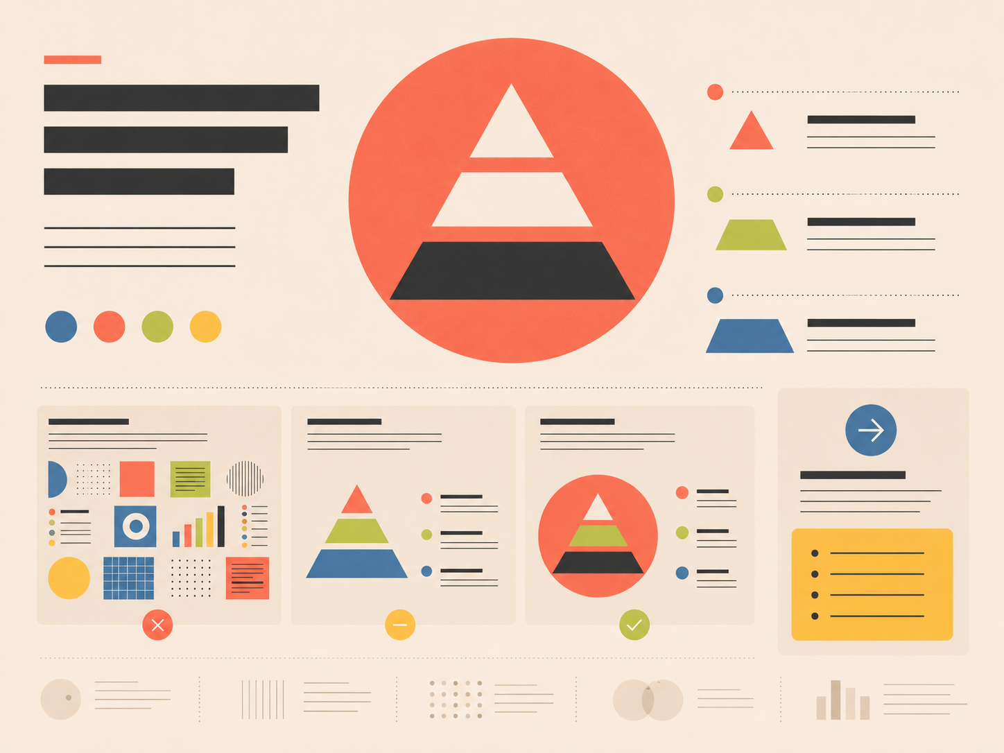 Poster B with stronger hierarchy: one large headline area leads, with supporting details grouped underneath.