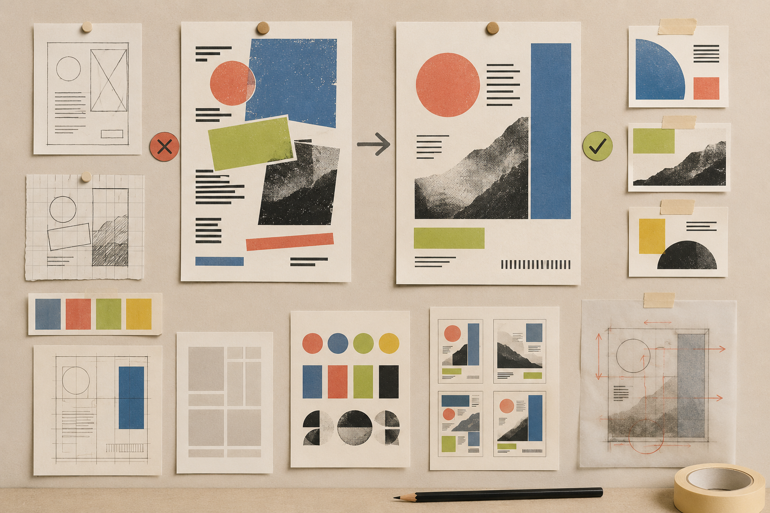 Mini project preview showing a poster redesign with clearer hierarchy and supporting details.
